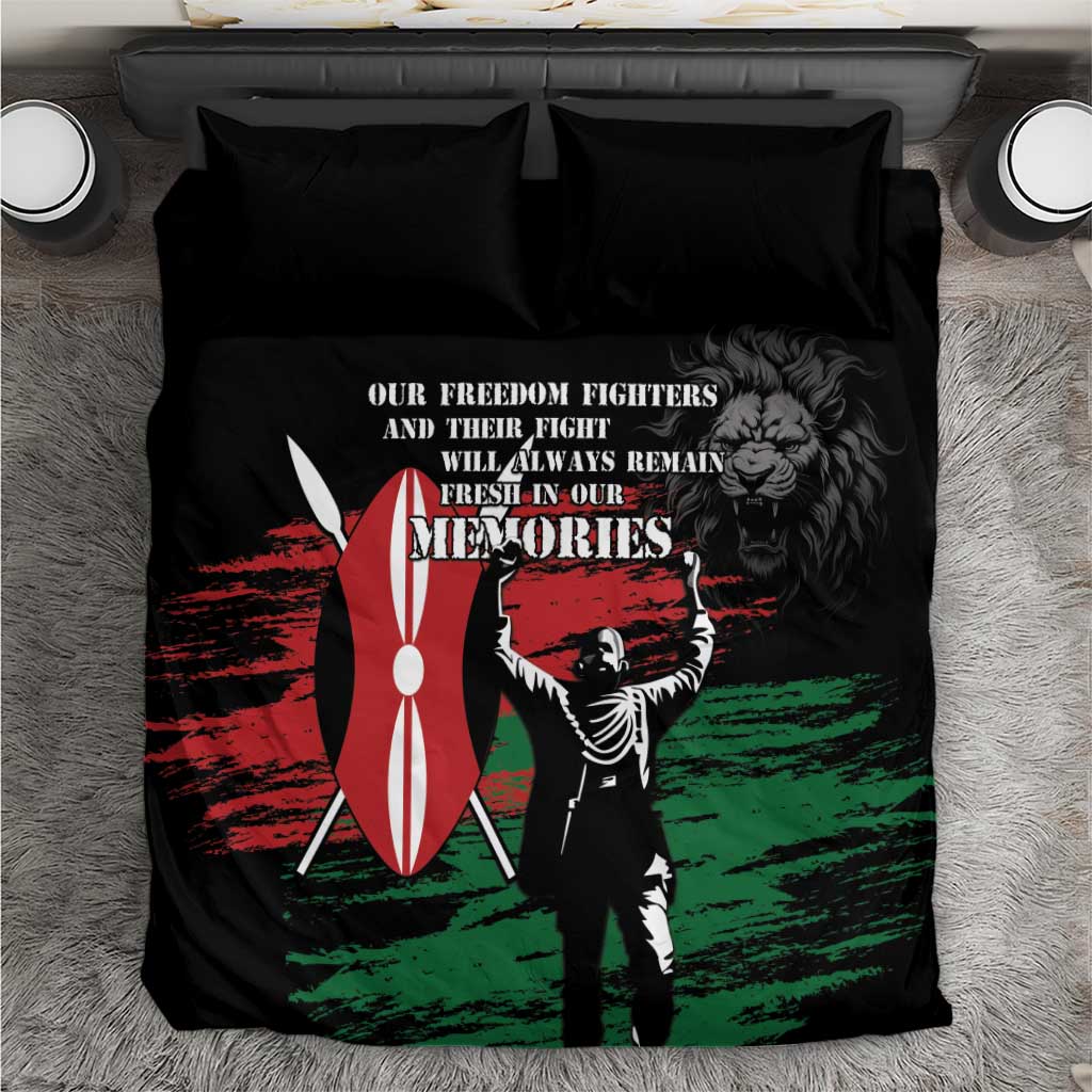 Happy Kenya Mashujaa Day Bedding Set Honour Our Heroes, Heroines LT05