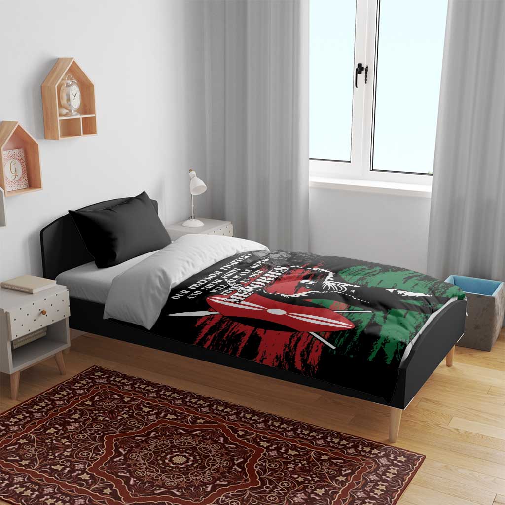 Happy Kenya Mashujaa Day Bedding Set Honour Our Heroes, Heroines LT05