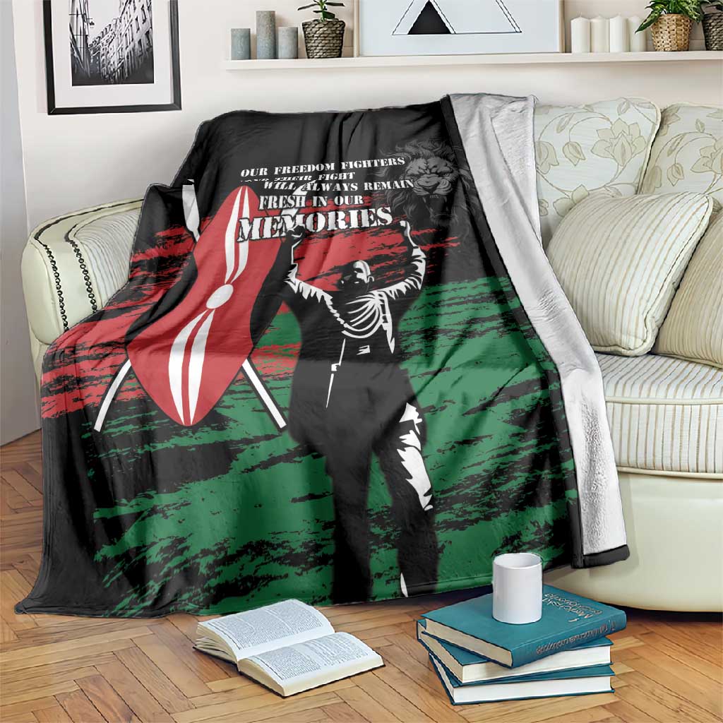 Happy Kenya Mashujaa Day Blanket Honour Our Heroes, Heroines LT05