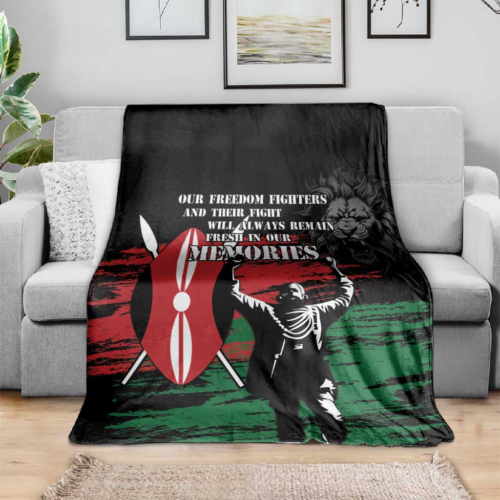 Happy Kenya Mashujaa Day Blanket Honour Our Heroes, Heroines LT05