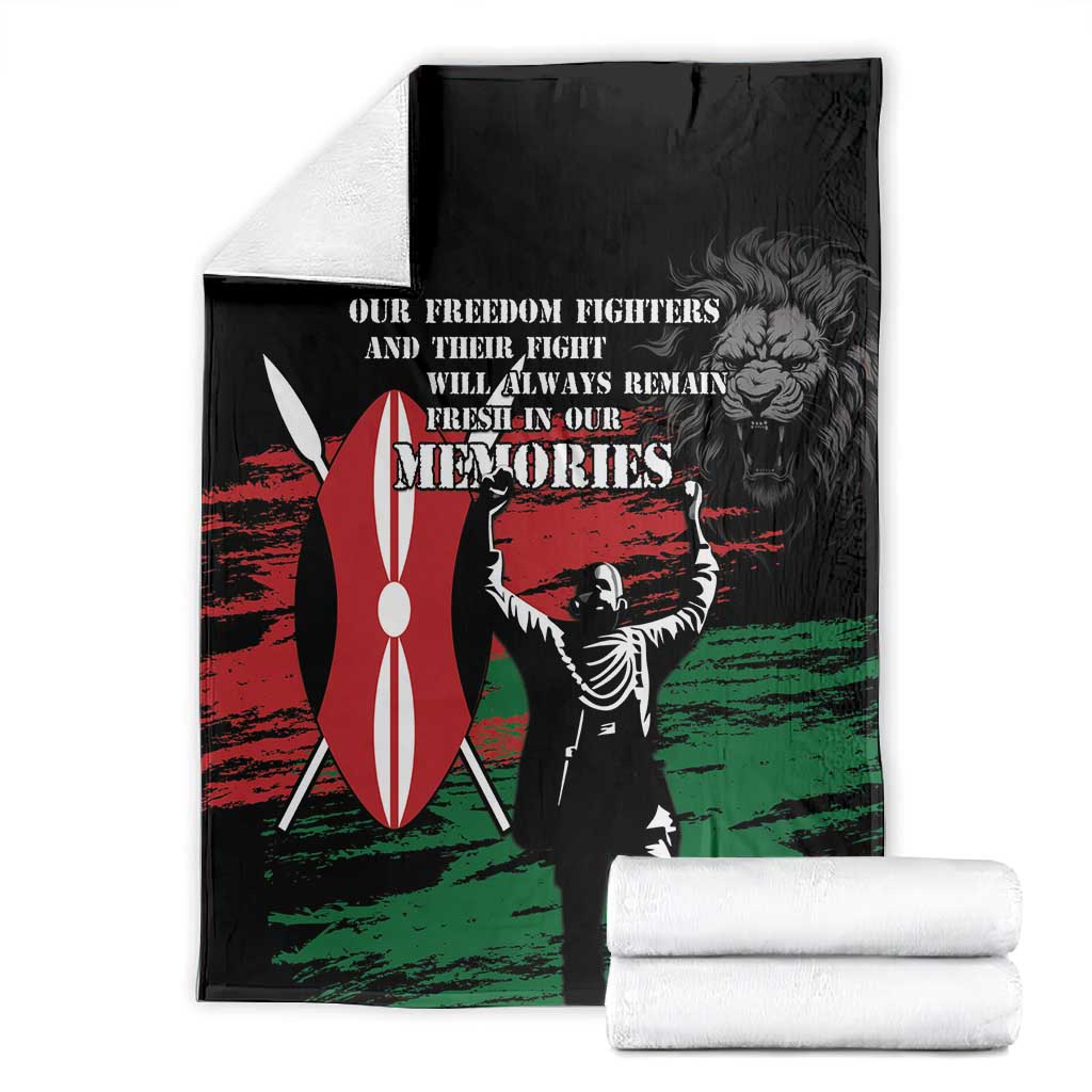 Happy Kenya Mashujaa Day Blanket Honour Our Heroes, Heroines LT05