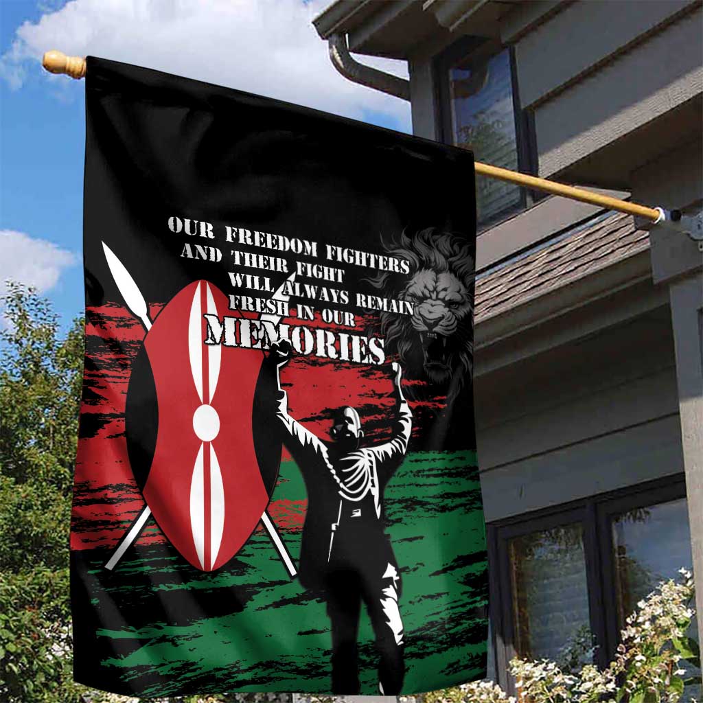 Happy Kenya Mashujaa Day Garden Flag Honour Our Heroes, Heroines LT05