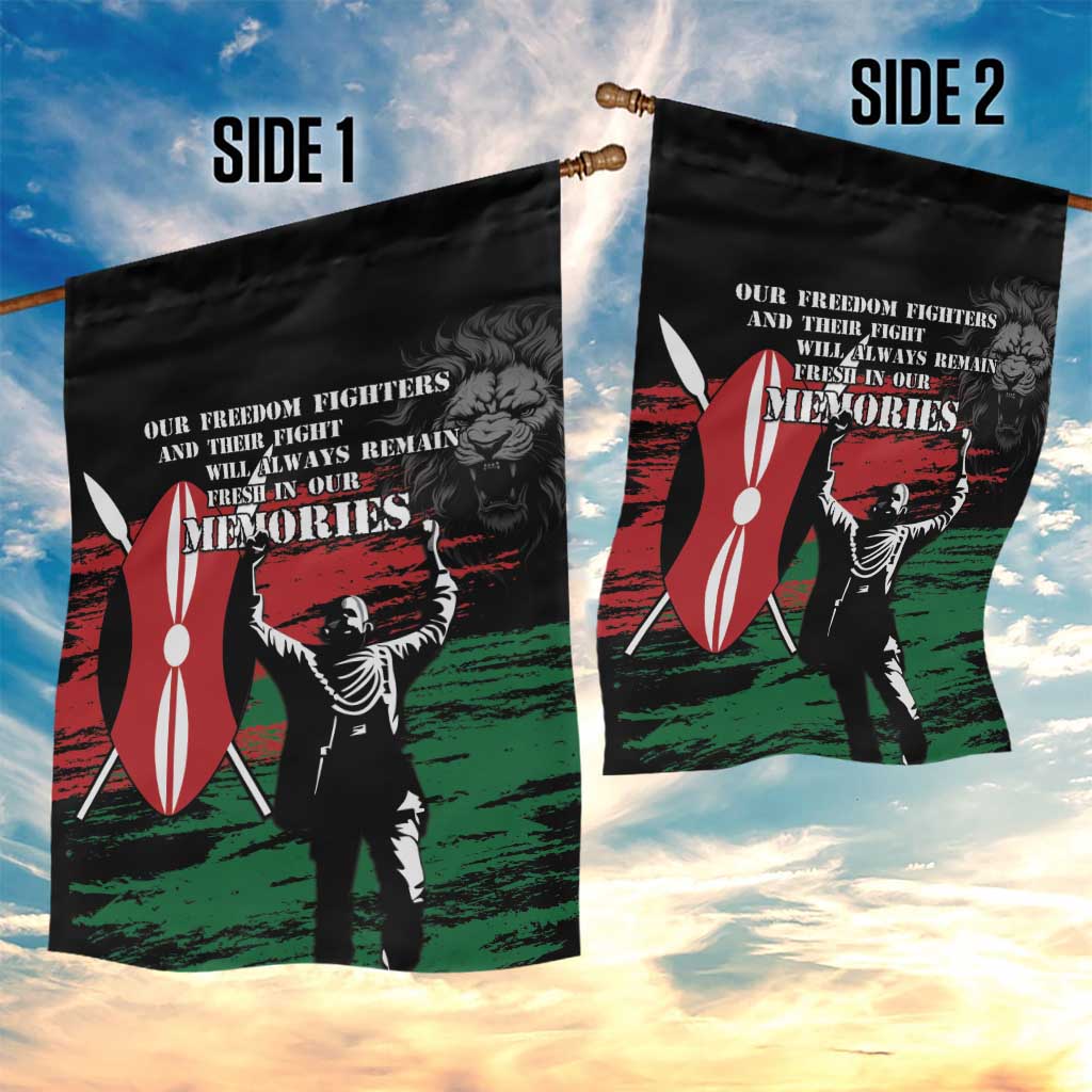 Happy Kenya Mashujaa Day Garden Flag Honour Our Heroes, Heroines LT05
