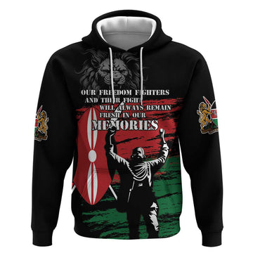 Happy Kenya Mashujaa Day Hoodie Honour Our Heroes, Heroines LT05