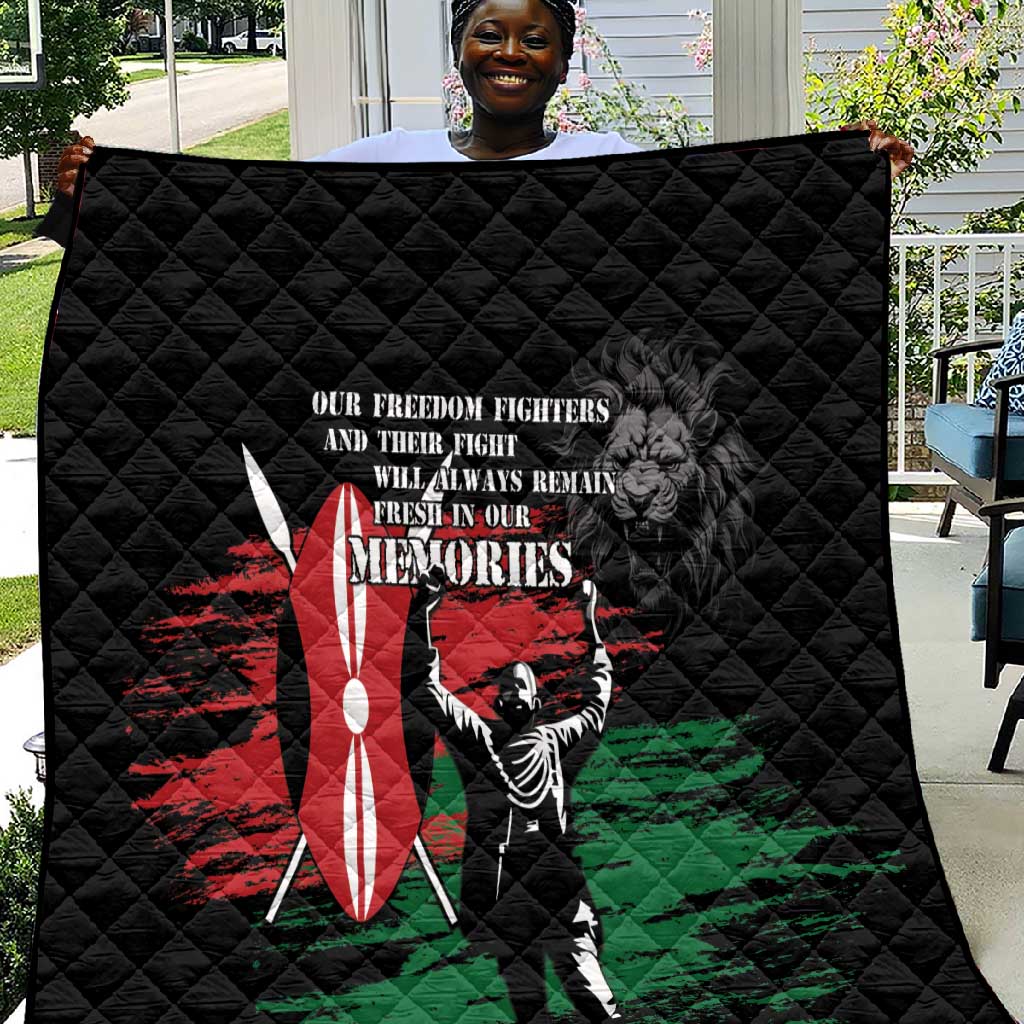 Happy Kenya Mashujaa Day Quilt Honour Our Heroes, Heroines LT05