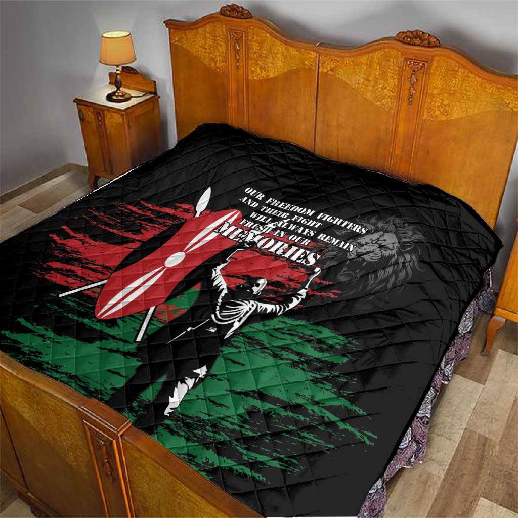 Happy Kenya Mashujaa Day Quilt Honour Our Heroes, Heroines LT05