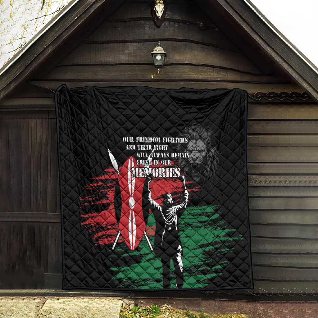Happy Kenya Mashujaa Day Quilt Honour Our Heroes, Heroines LT05