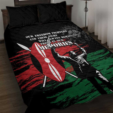 Happy Kenya Mashujaa Day Quilt Bed Set Honour Our Heroes, Heroines LT05