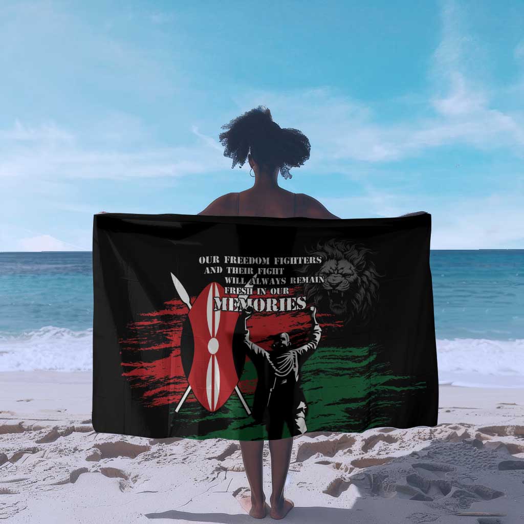 Happy Kenya Mashujaa Day Sarong Honour Our Heroes, Heroines LT05