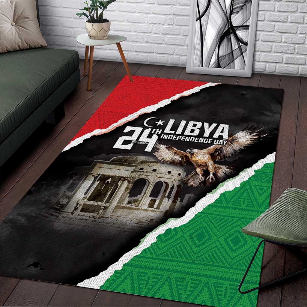 Happy Libya Independence Day Area Rug Libya In My Heart LT05