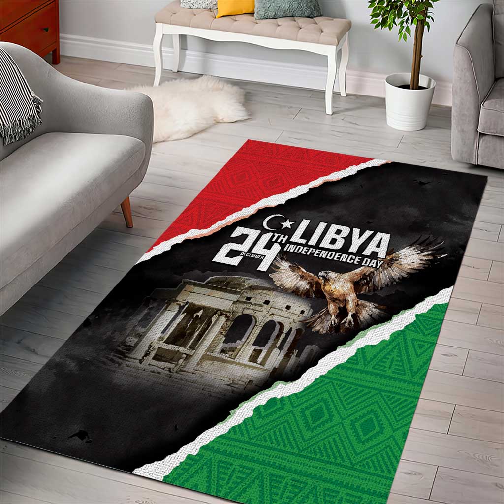 Happy Libya Independence Day Area Rug Libya In My Heart LT05