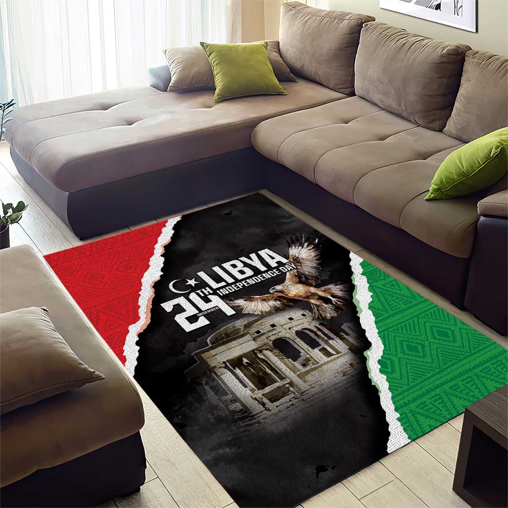 Happy Libya Independence Day Area Rug Libya In My Heart LT05