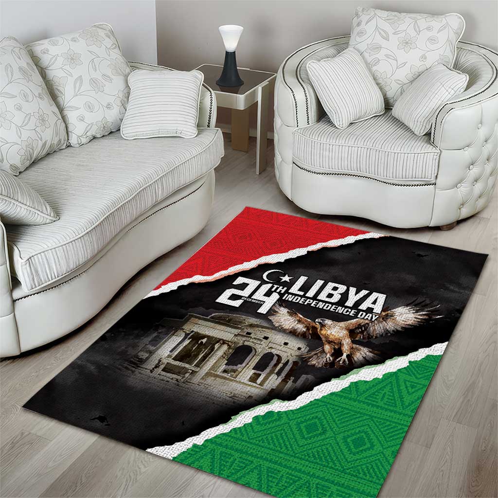 Happy Libya Independence Day Area Rug Libya In My Heart LT05