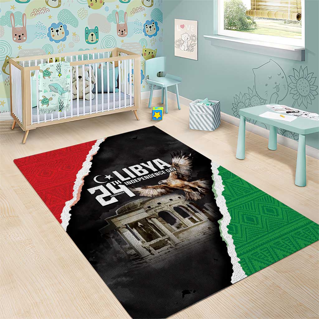 Happy Libya Independence Day Area Rug Libya In My Heart LT05