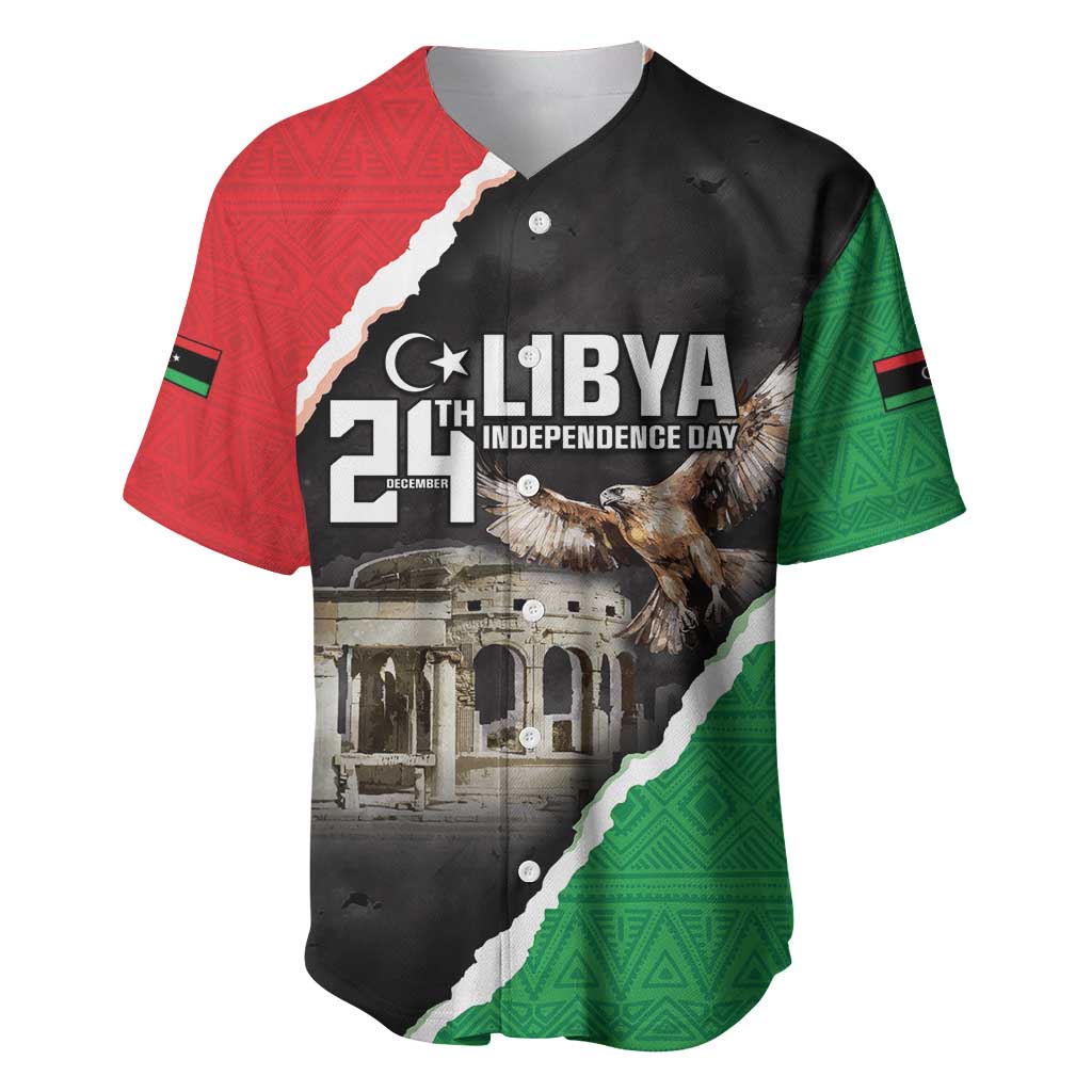 Happy Libya Independence Day Baseball Jersey Libya In My Heart LT05