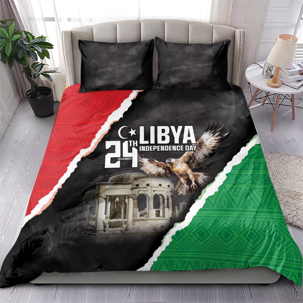 Happy Libya Independence Day Bedding Set Libya In My Heart LT05