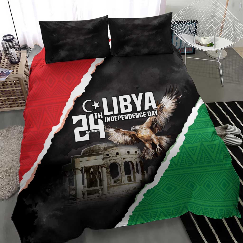 Happy Libya Independence Day Bedding Set Libya In My Heart LT05