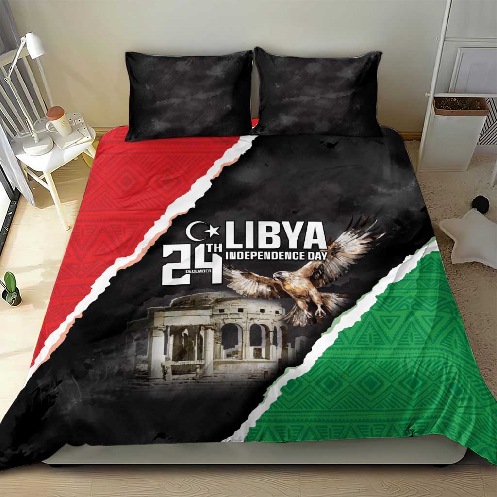 Happy Libya Independence Day Bedding Set Libya In My Heart LT05