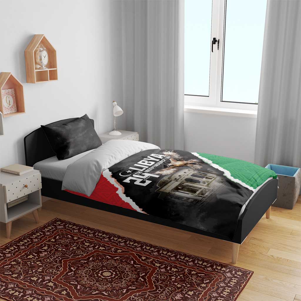 Happy Libya Independence Day Bedding Set Libya In My Heart LT05