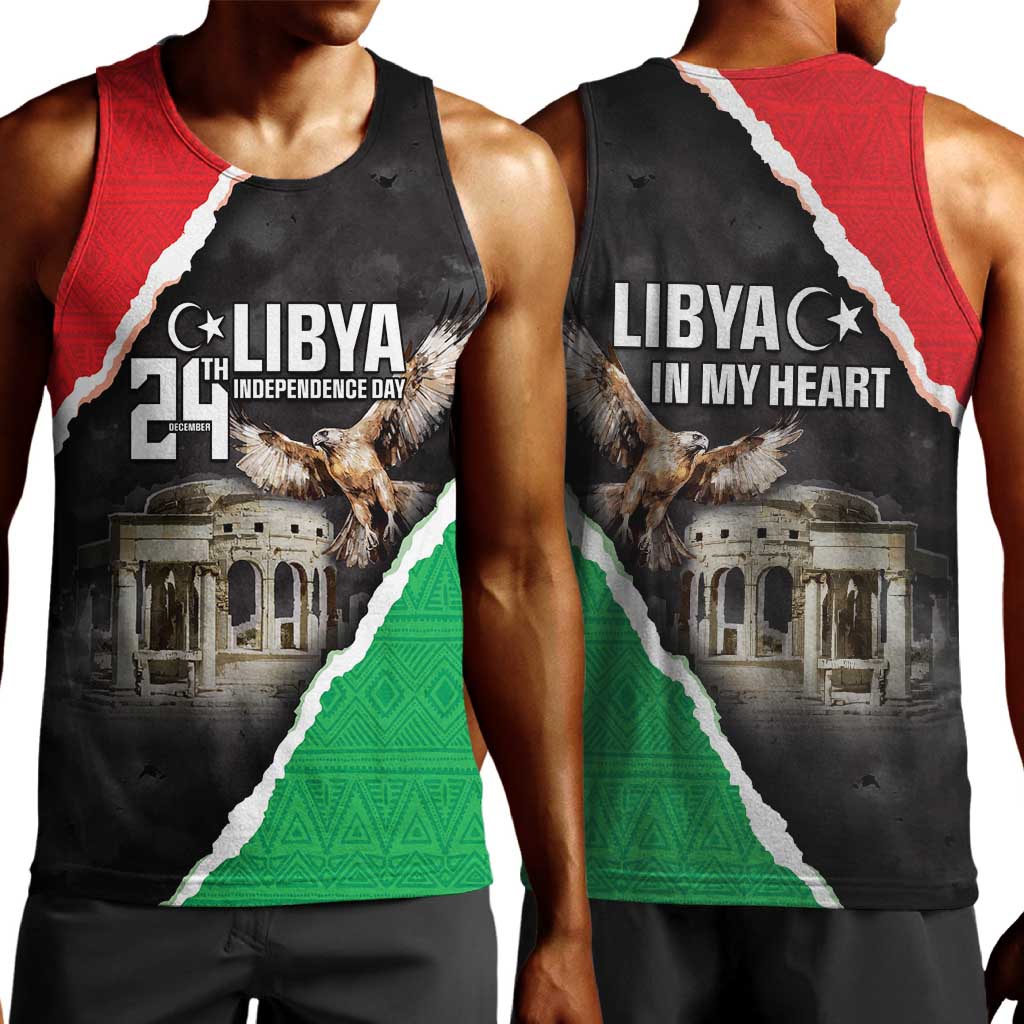 Happy Libya Independence Day Men Tank Top Libya In My Heart LT05