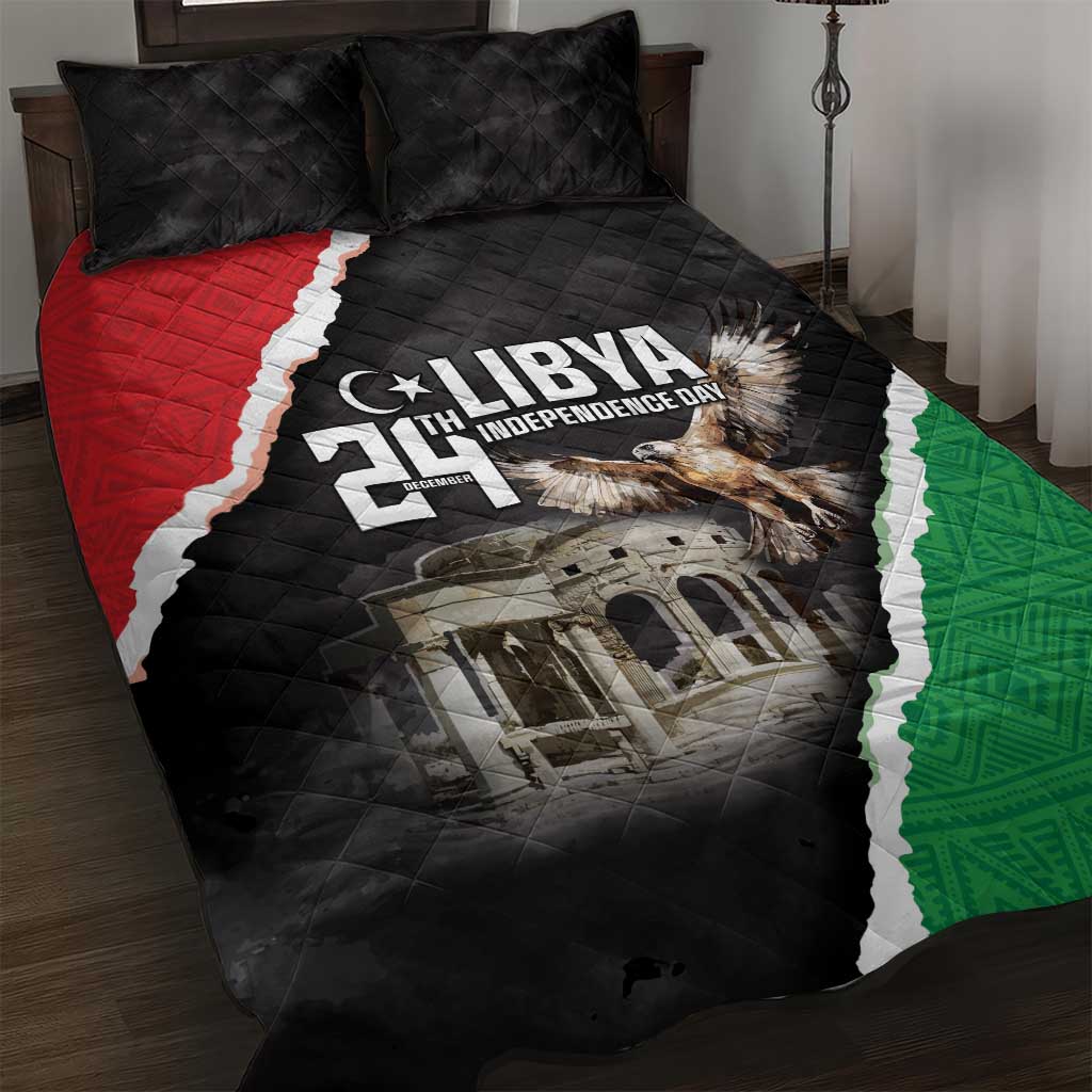 Happy Libya Independence Day Quilt Bed Set Libya In My Heart LT05