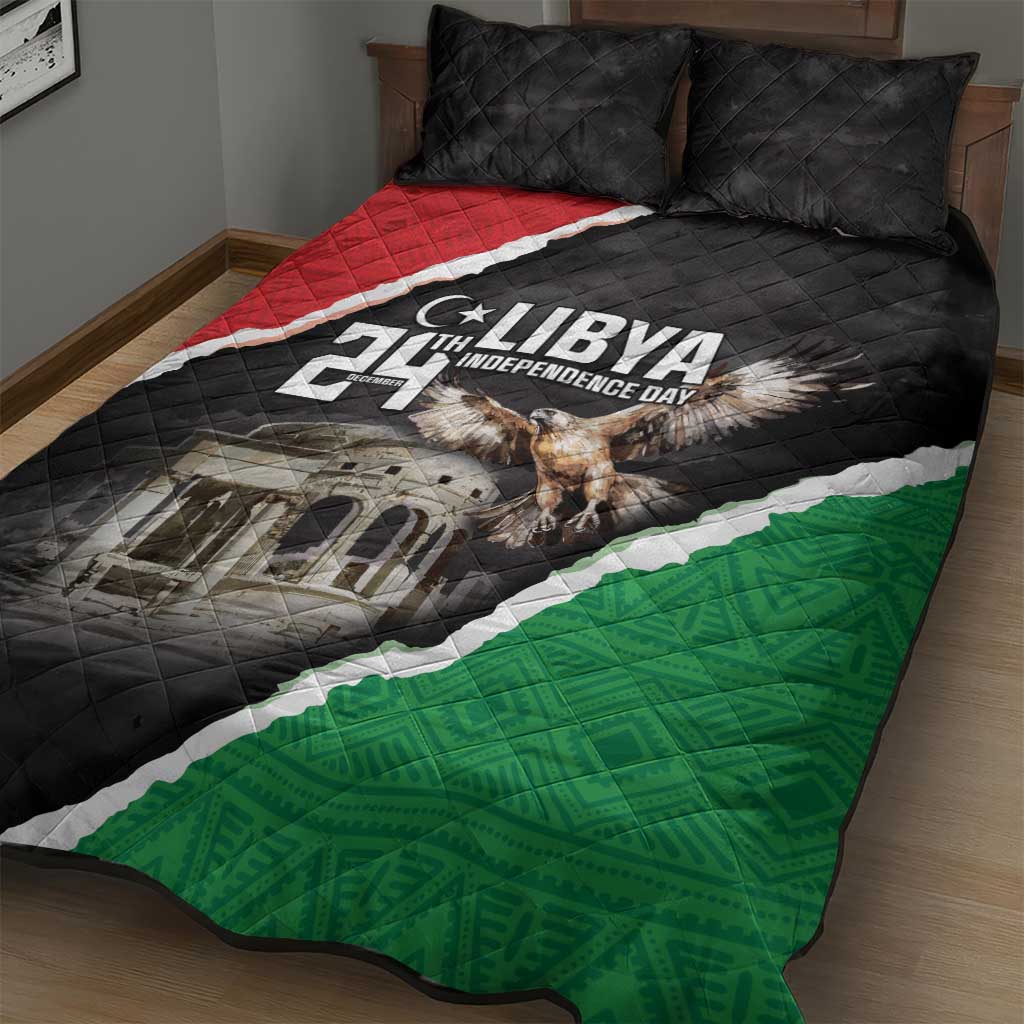 Happy Libya Independence Day Quilt Bed Set Libya In My Heart LT05