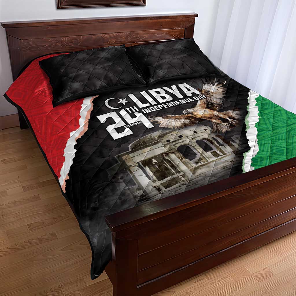 Happy Libya Independence Day Quilt Bed Set Libya In My Heart LT05