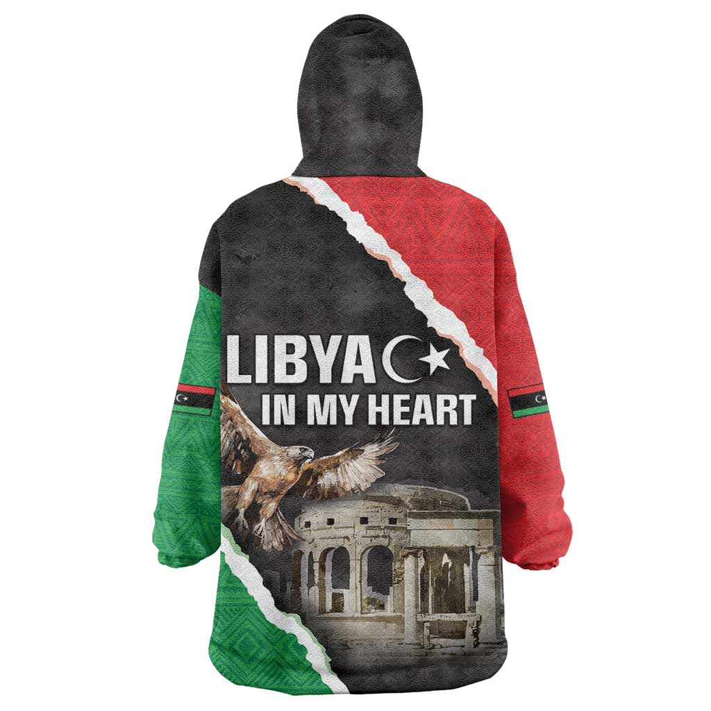 Happy Libya Independence Day Wearable Blanket Hoodie Libya In My Heart LT05