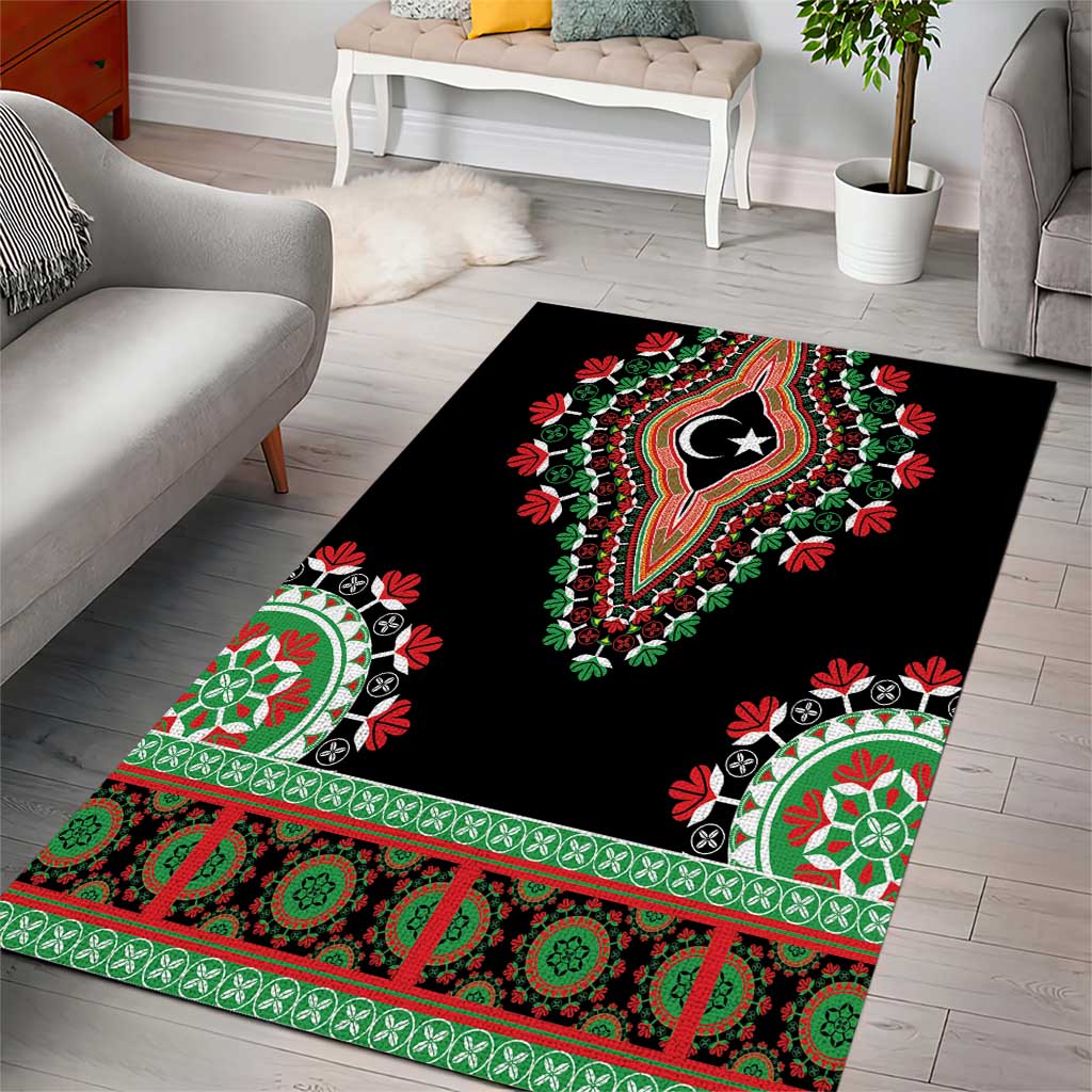 Libya Barbary Lion Area Rug Dashiki Simple Style LT05