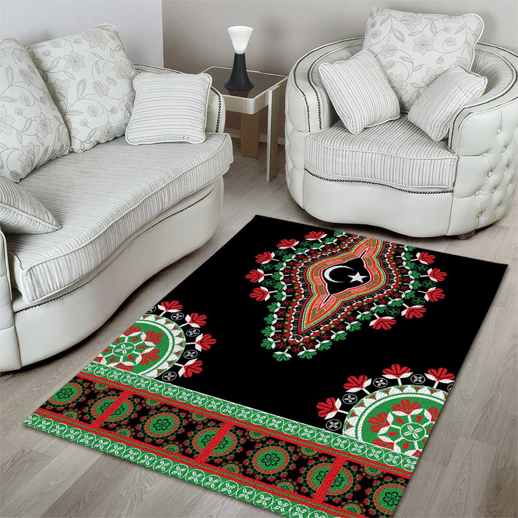 Libya Barbary Lion Area Rug Dashiki Simple Style LT05