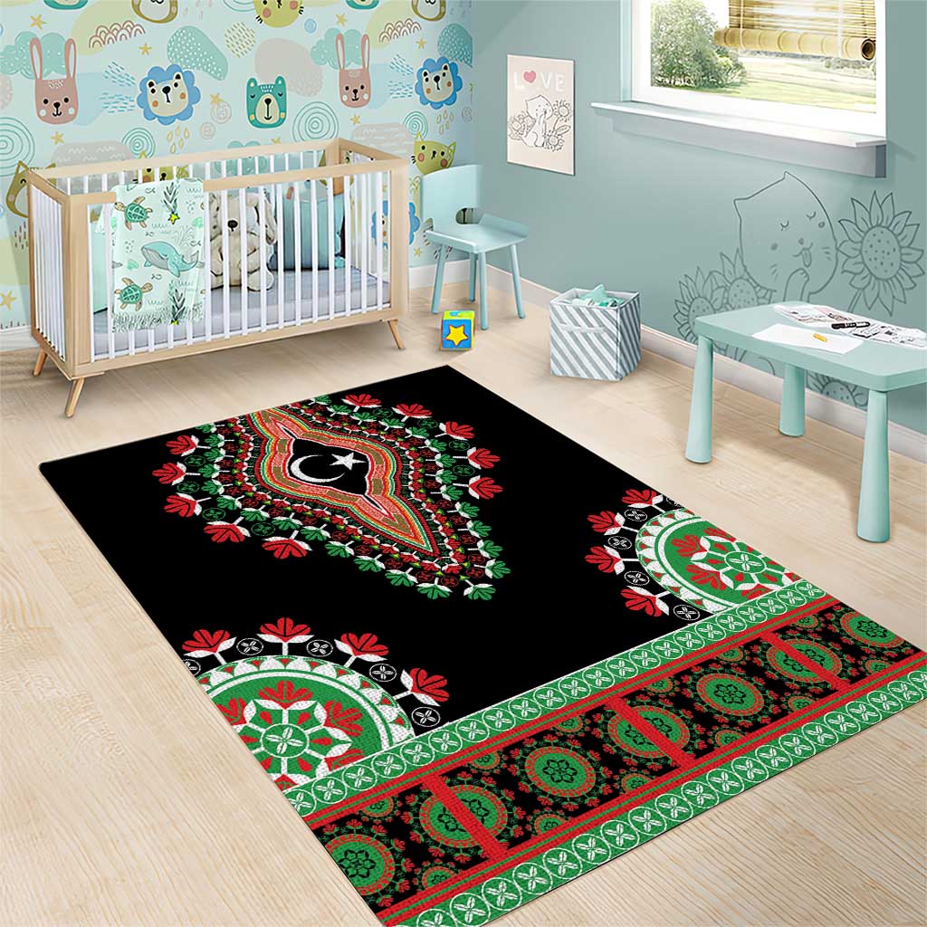 Libya Barbary Lion Area Rug Dashiki Simple Style LT05