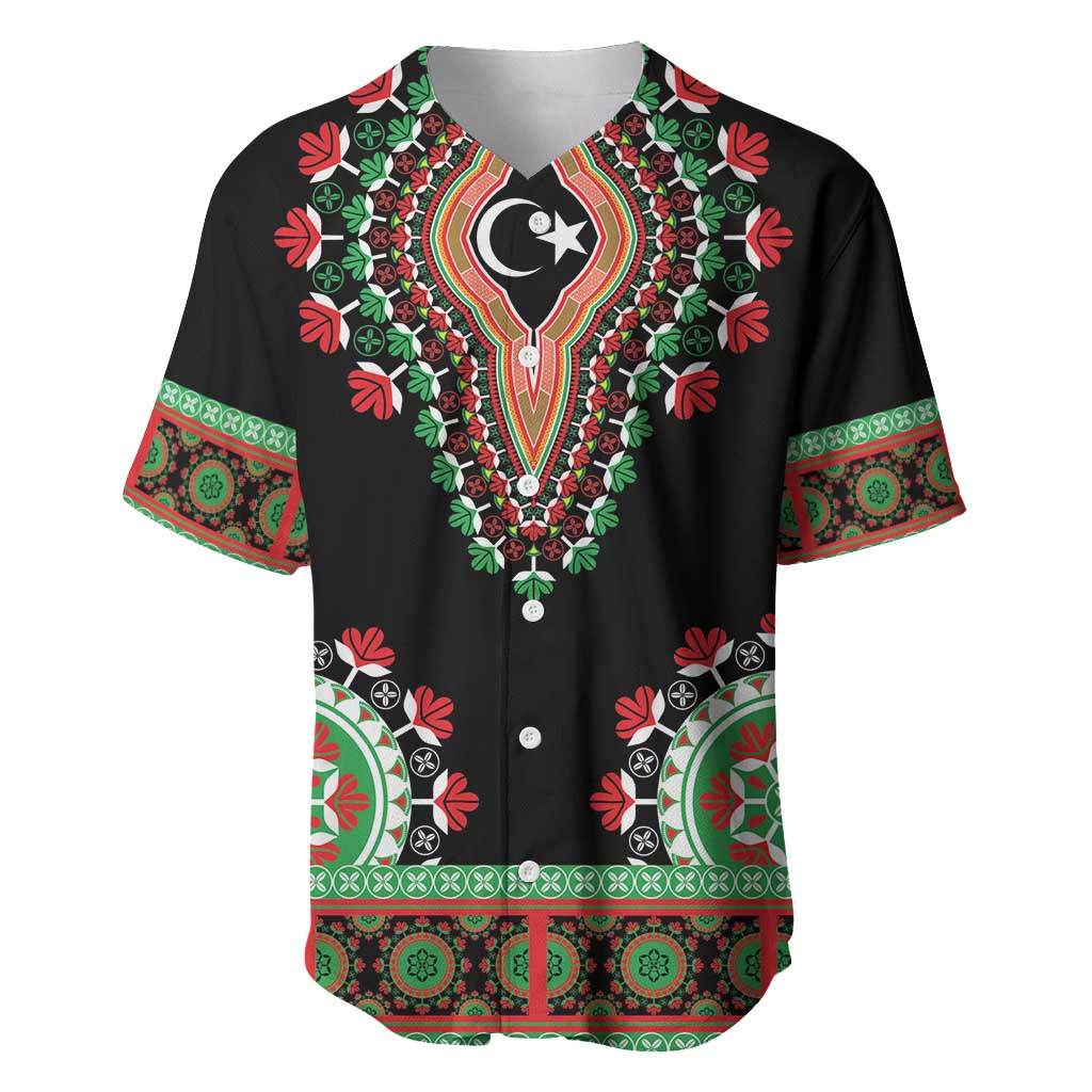 Libya Barbary Lion Baseball Jersey Dashiki Simple Style LT05