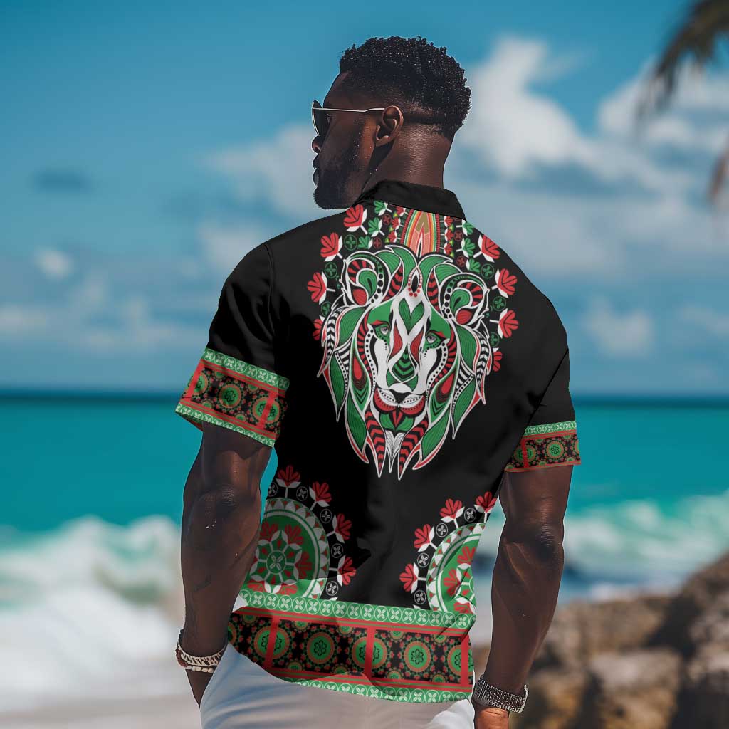 Libya Barbary Lion Hawaiian Shirt Dashiki Simple Style LT05