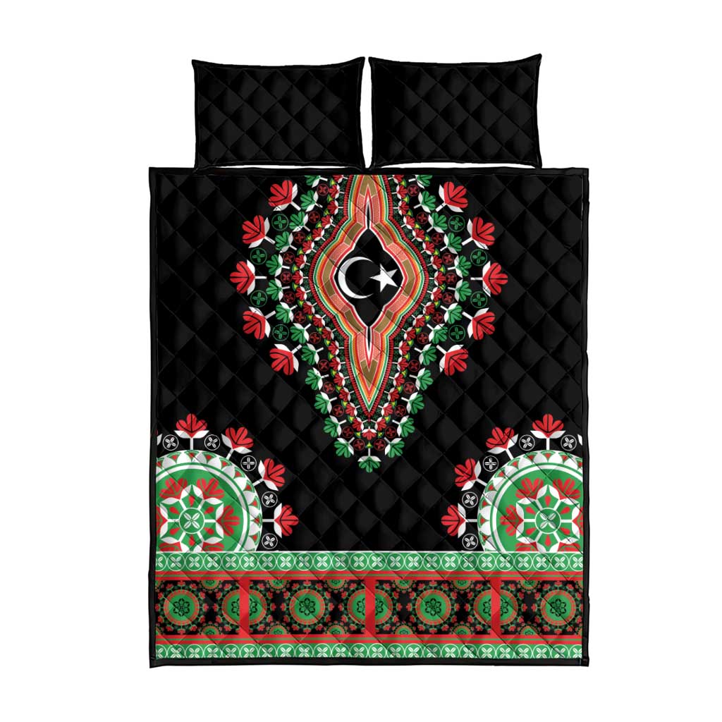 Libya Barbary Lion Quilt Bed Set Dashiki Simple Style LT05