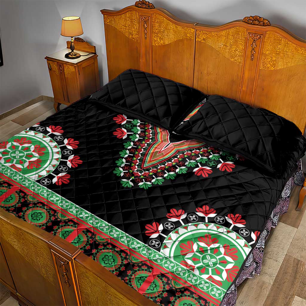 Libya Barbary Lion Quilt Bed Set Dashiki Simple Style LT05
