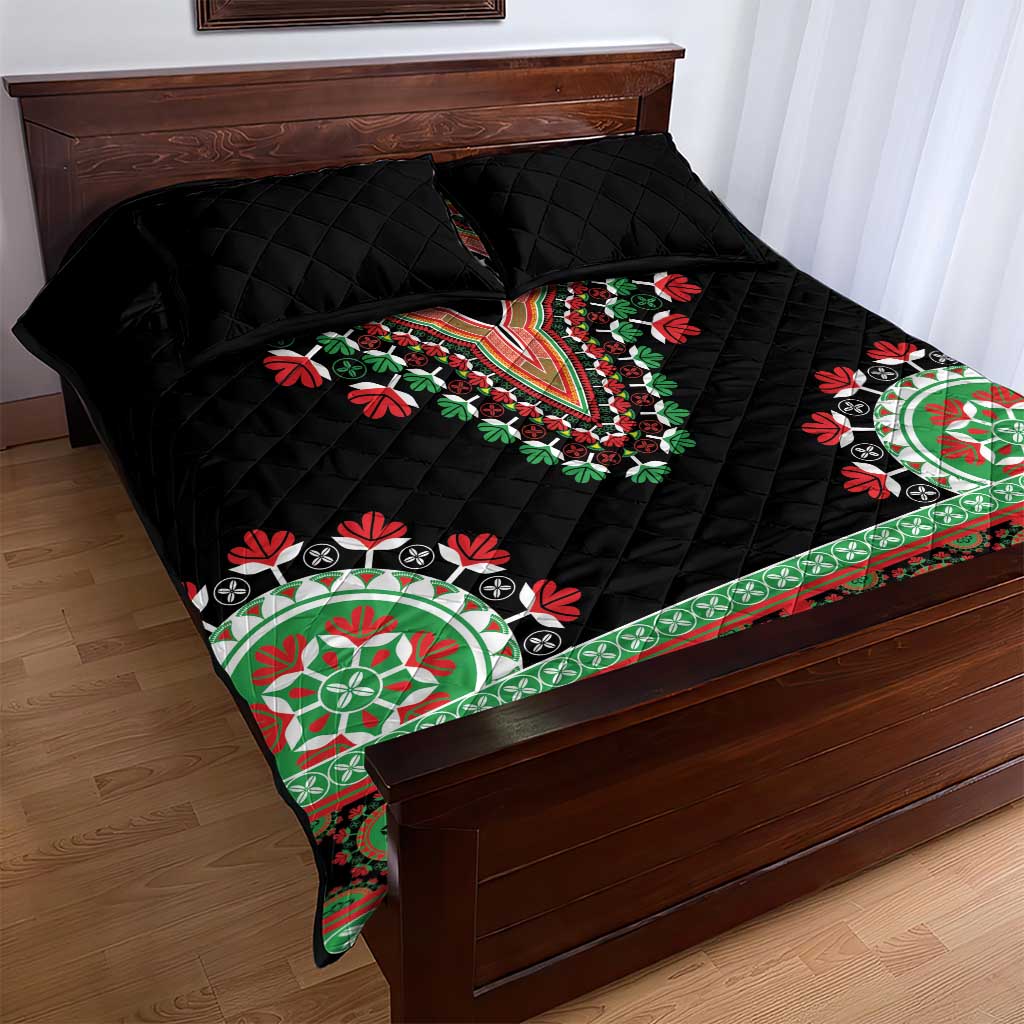 Libya Barbary Lion Quilt Bed Set Dashiki Simple Style LT05