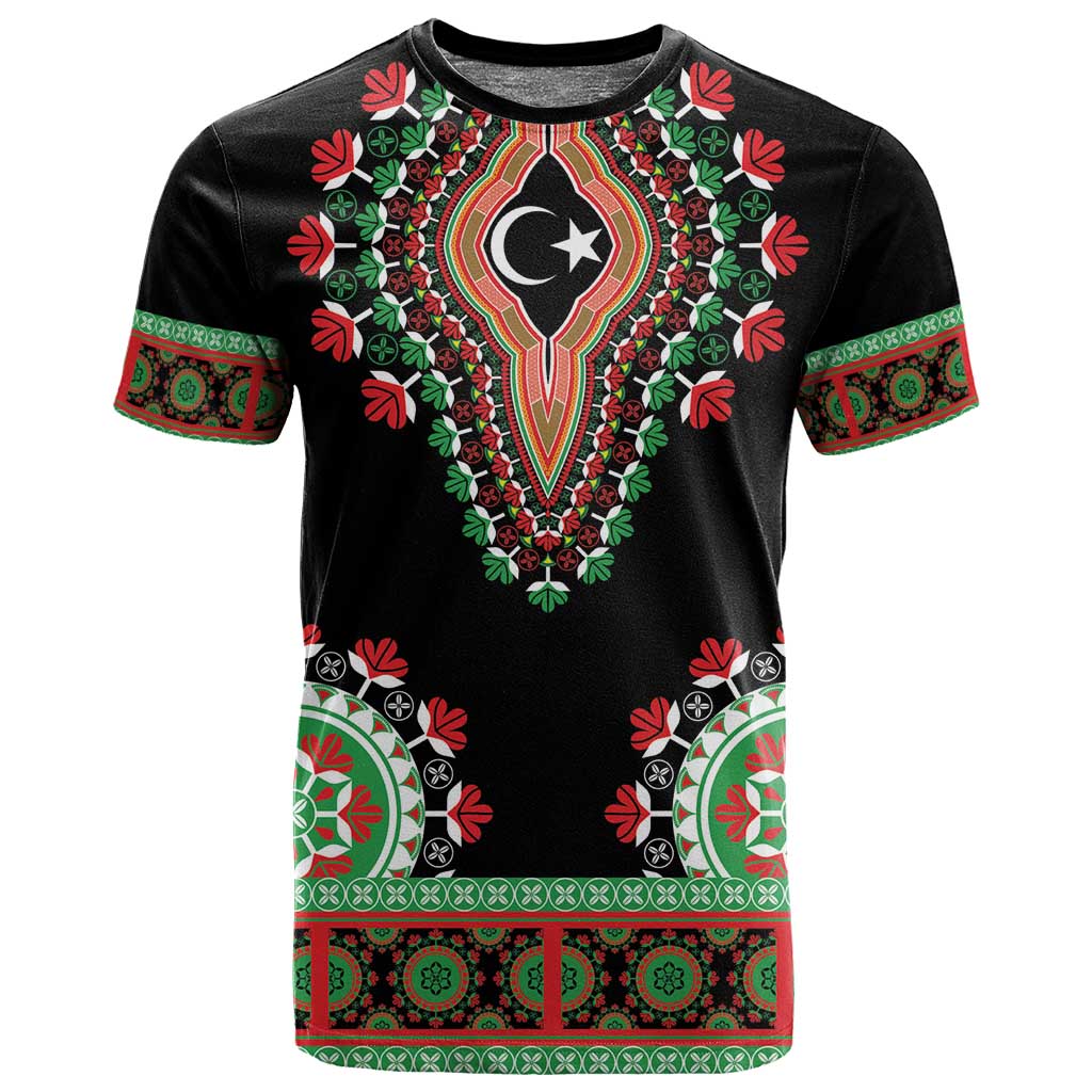 Libya Barbary Lion T shirt Dashiki Simple Style LT05