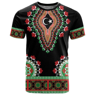 Libya Barbary Lion T shirt Dashiki Simple Style LT05