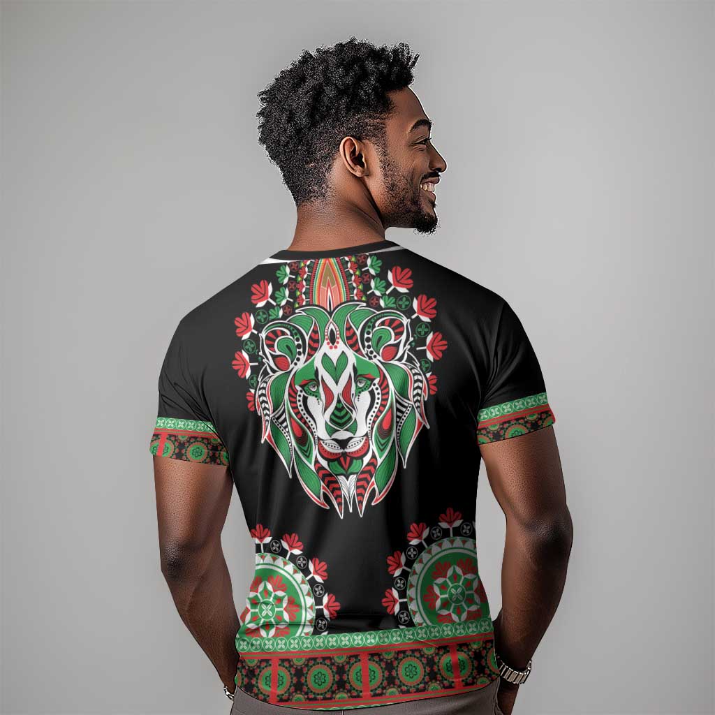 Libya Barbary Lion T shirt Dashiki Simple Style LT05