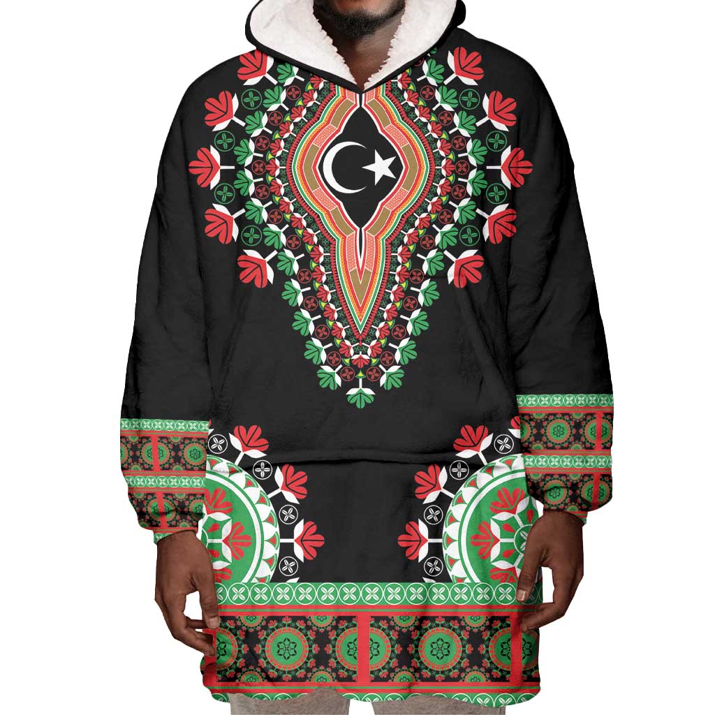 Libya Barbary Lion Wearable Blanket Hoodie Dashiki Simple Style LT05