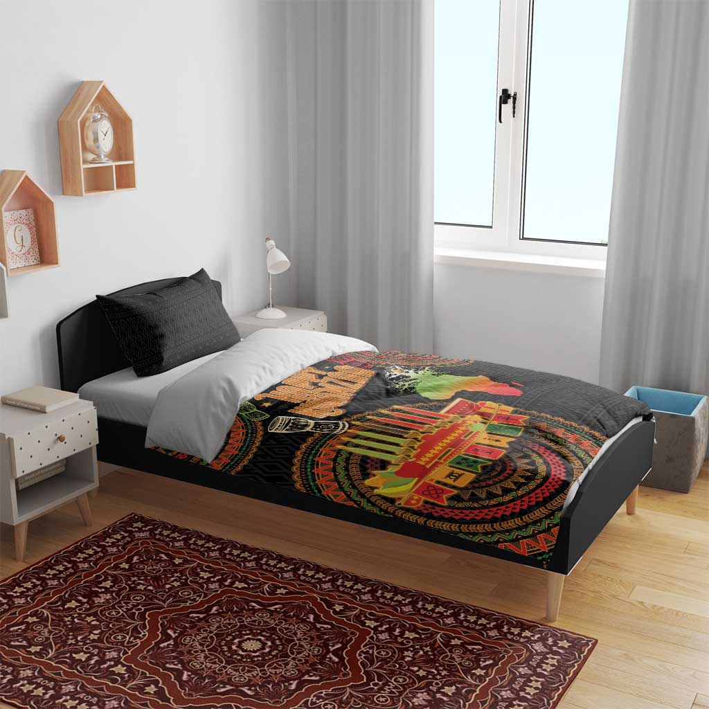 Kwanzaa Kinara Candles Bedding Set African Tribal Pattern LT05