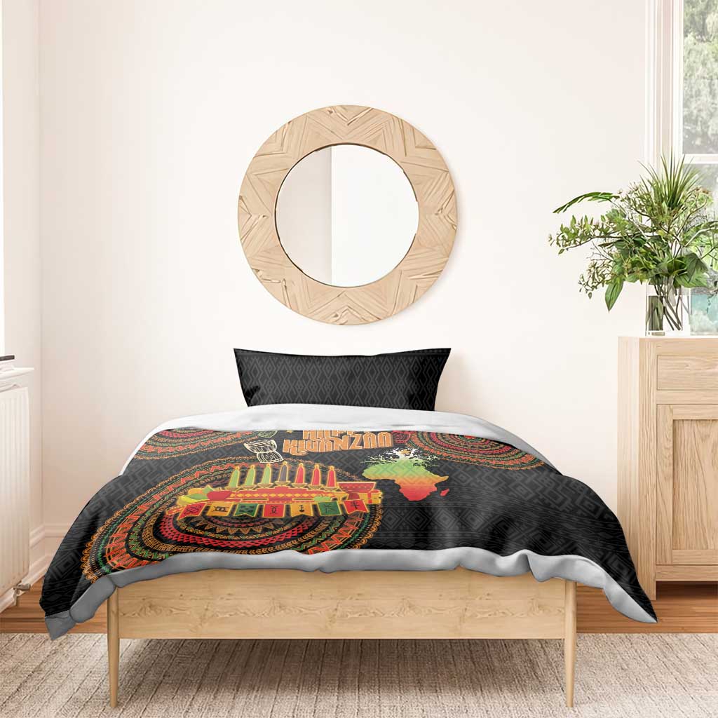 Kwanzaa Kinara Candles Bedding Set African Tribal Pattern LT05