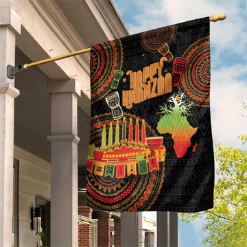 Kwanzaa Kinara Candles Garden Flag African Tribal Pattern LT05