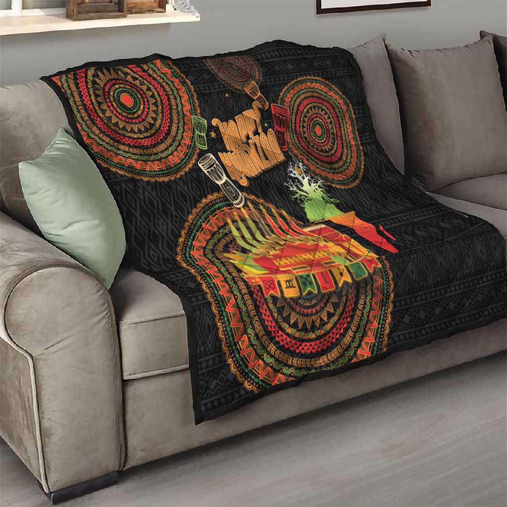 Kwanzaa Kinara Candles Quilt African Tribal Pattern LT05