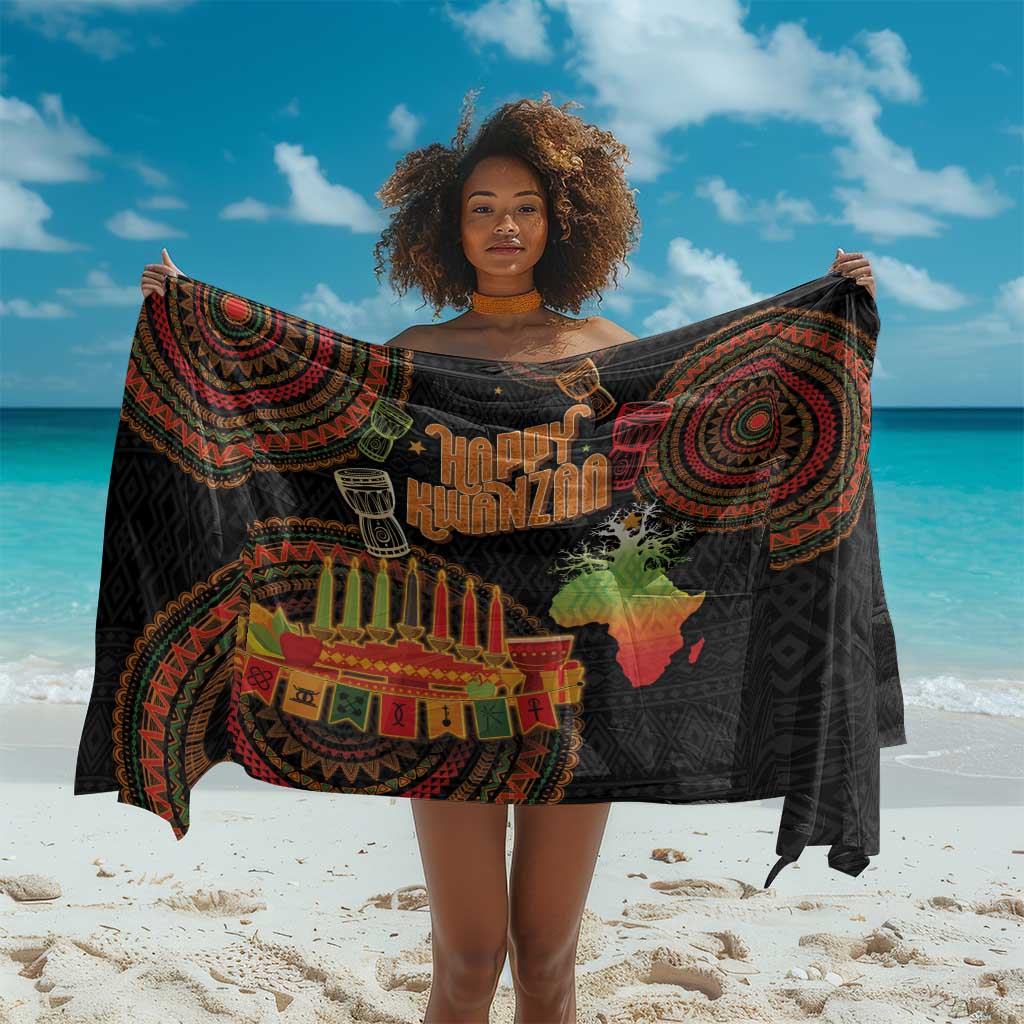 Kwanzaa Kinara Candles Sarong African Tribal Pattern LT05