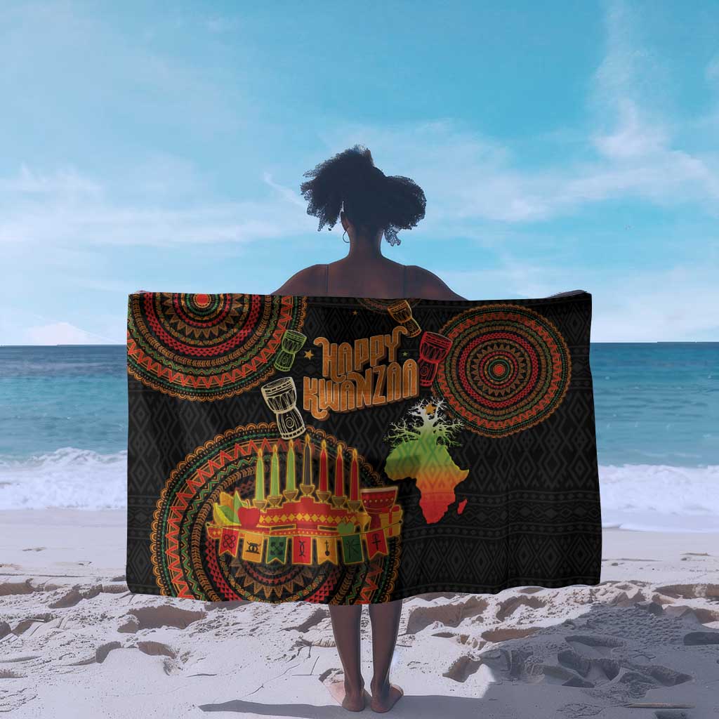 Kwanzaa Kinara Candles Sarong African Tribal Pattern LT05