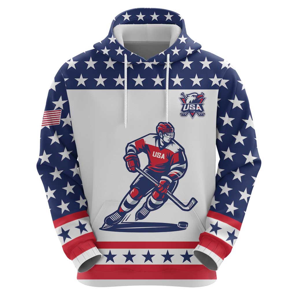 Custom United States Hockey Hoodie Go Champions USA LT05