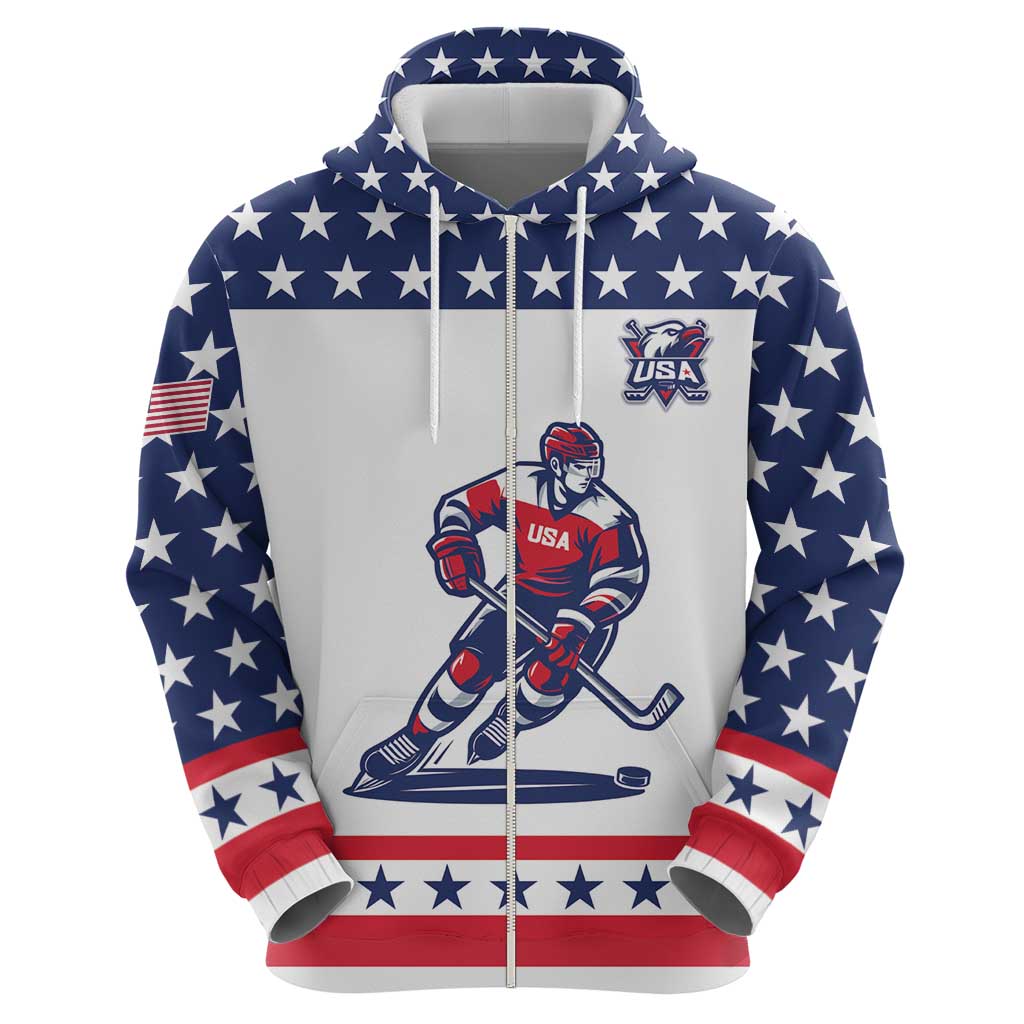 Custom United States Hockey Hoodie Go Champions USA LT05
