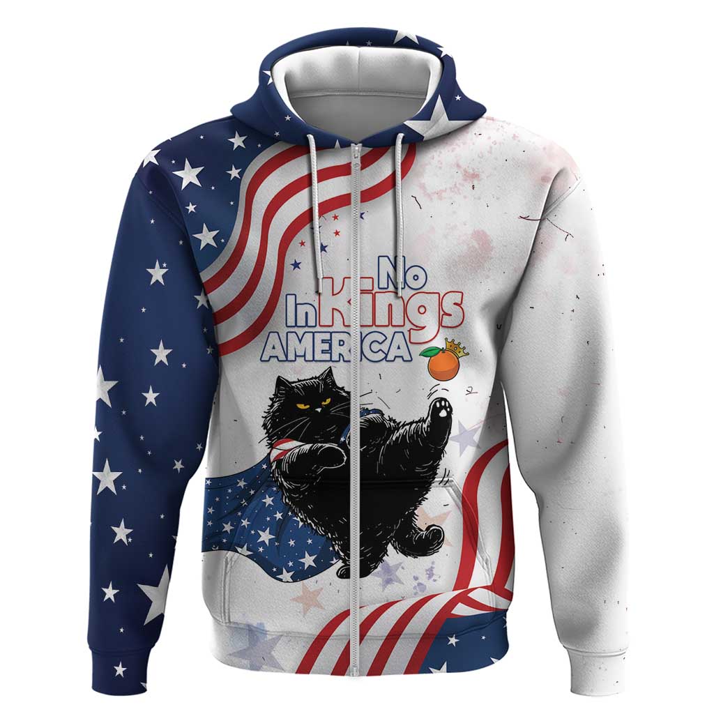 Funny Cat No Kings Hoodie Rejecting Kings Since 1776 LT05