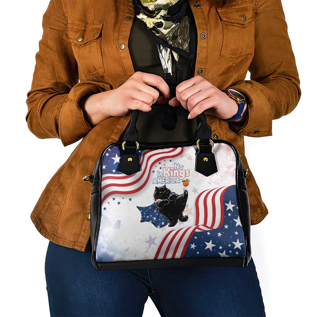 Funny Cat No Kings Shoulder Handbag Rejecting Kings Since 1776 LT05
